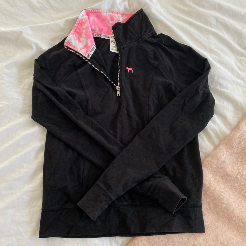 Victoria's Secret Pink Quarter-Zip Yoga Sweatshirt
